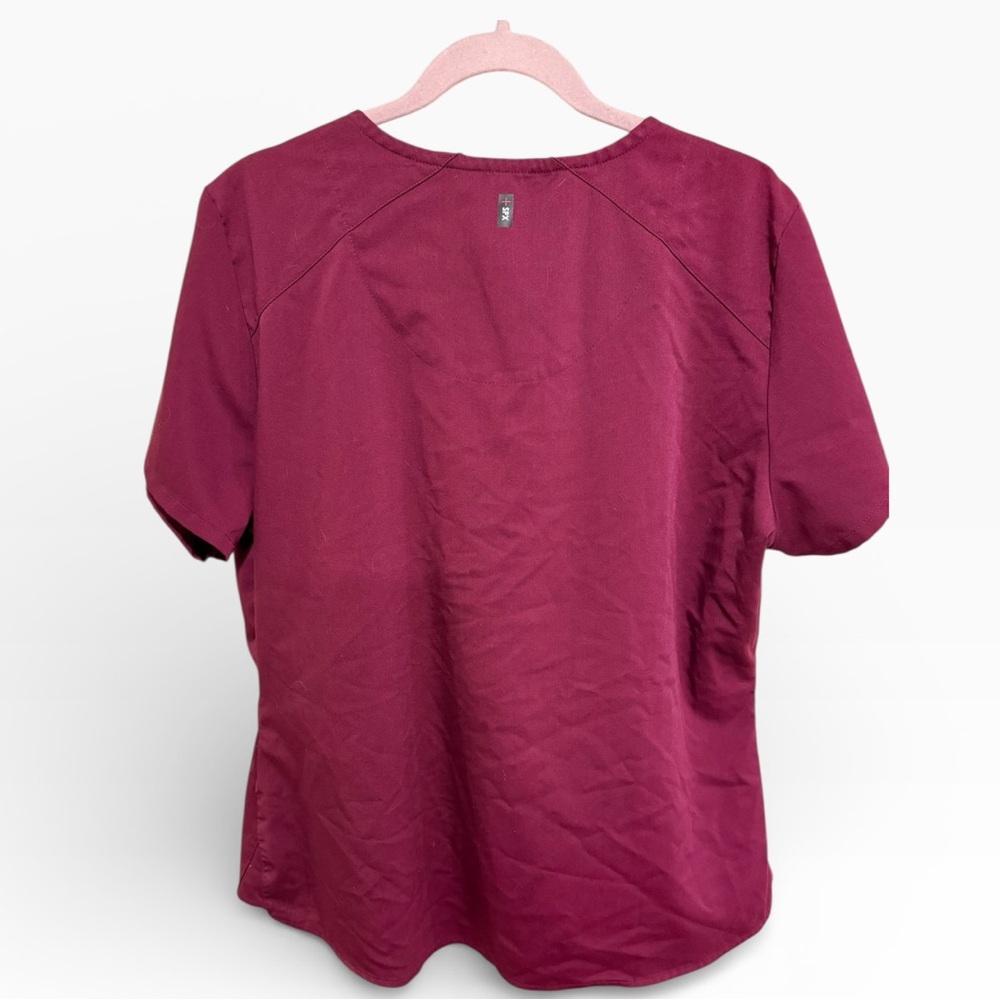 BUNDLE: Grey's Anatomy Women’s Scrub Tops in Olive, Charcoal and Burgundy - XL - Picture 5 of 10